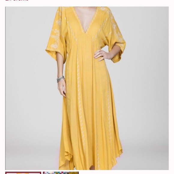 Mustard yellow le creme dress - Picture 3 of 3